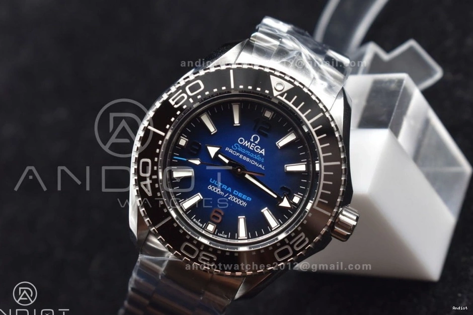 Blue SS Deep on Deep Best Clone SS SBF A8912 Super Ultra 1:1 Dial Edition Bracelet Seamaster 6000M 0901
